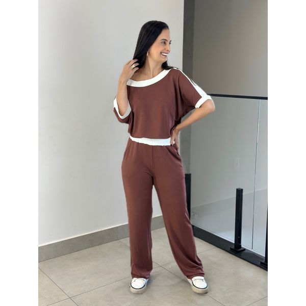 CONJUNTO SUZANA MARROM