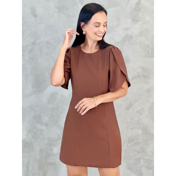 Vestido Tulipa Marrom