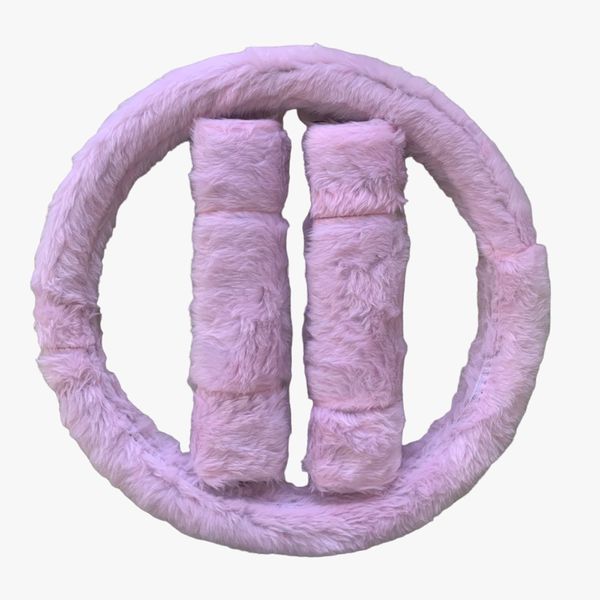 Capa de Volante Felpudo - Roxa