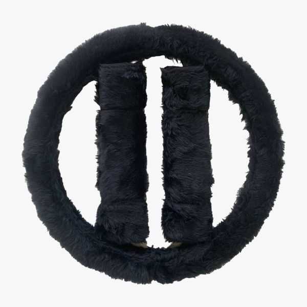 Capa de Volante Felpudo - Preta