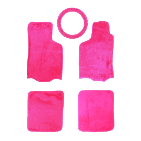 Kit Pelúcia Tapete + Capa De Volante - Pink