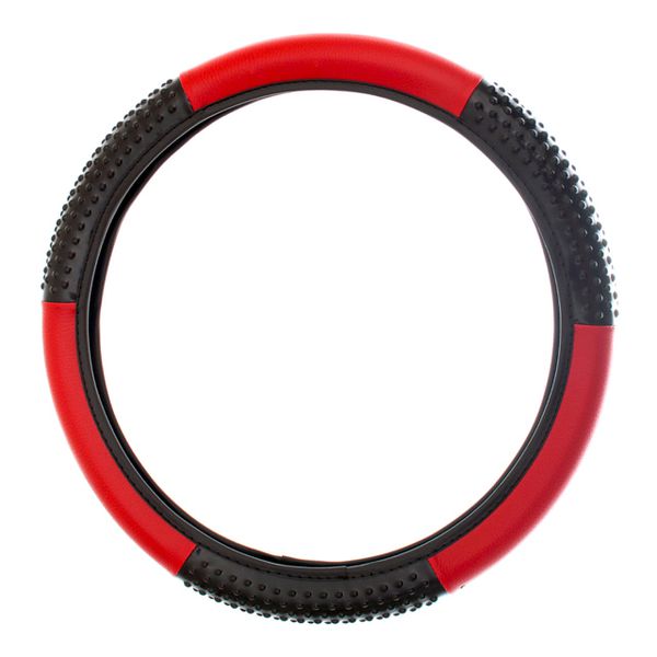 Capa de Volante com Sistema Massageador - Vermelho
