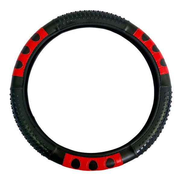 Capa de Volante Gladiador com Massageador - Vermelho