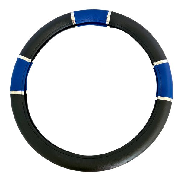 Capa de Volante 6 Cromos - Azul