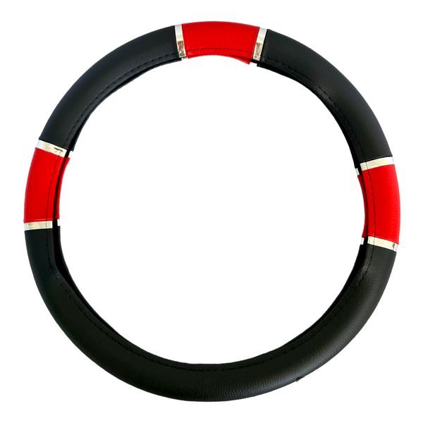 Capa de Volante 6 Cromos - Vermelho