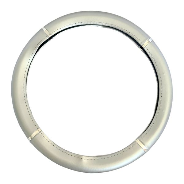 Capa de Volante Cromo Liso - Prata