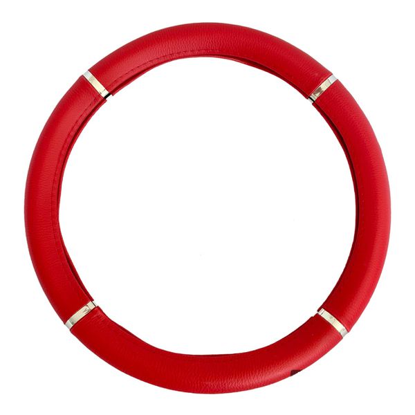 Capa de Volante Cromo Liso - Vermelho