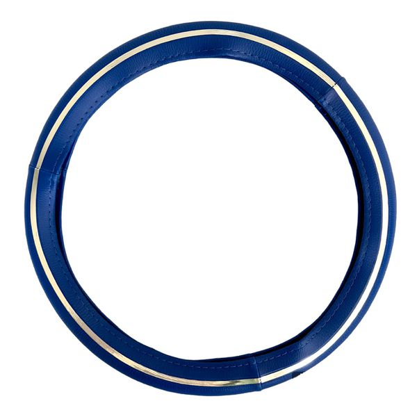 Capa de Volante Cromo Frontal - Azul