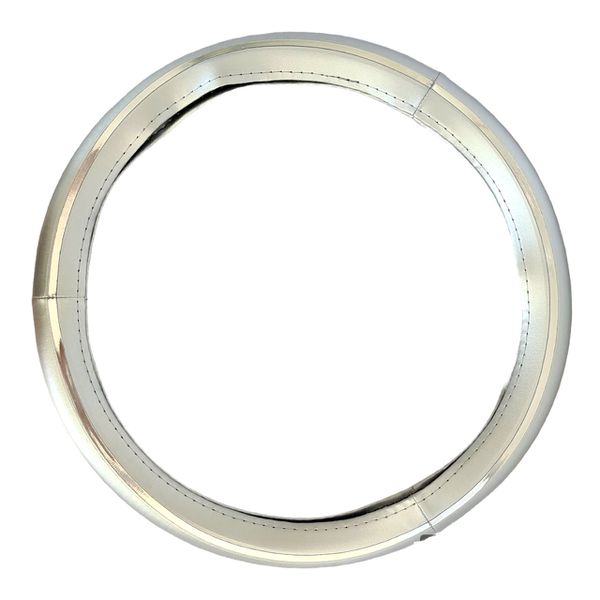 Capa de Volante Cromo Frontal - Prata