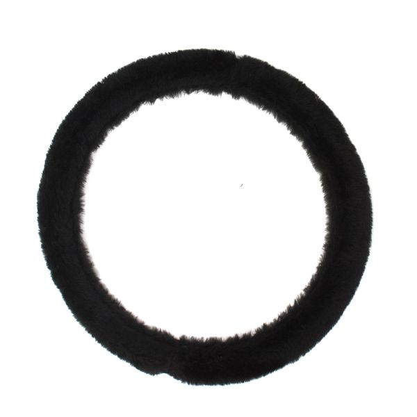 Capa de Volante em Pelúcia - Preto