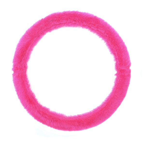 Capa de Volante em Pelúcia - Pink