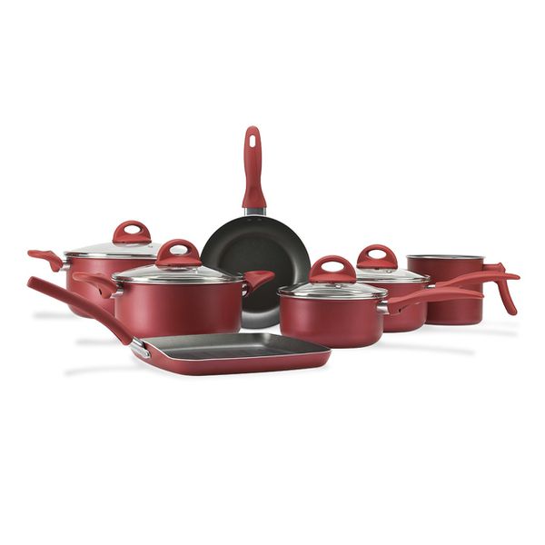 Conjunto Jogo de Panelas com Tampa de Vidro 7 Peças Malagueta Brinox - Cereja