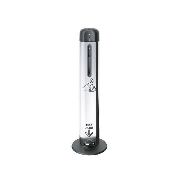 Torre Dispenser para Álcool Gel com Pedal Dercoline Brinox