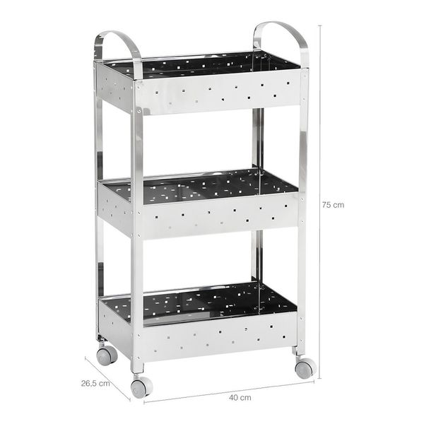 Organizador Fruteira Estante de Inox Suprema Brinox 40X28X77Cm