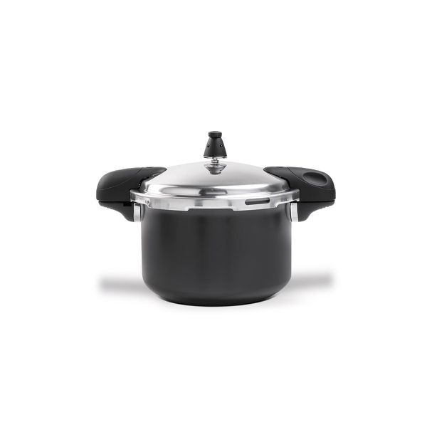 Panela de Pressão Pressure 5,4 Litros Revestimento Cerâmico Fundo de Indução Brinox - Preto