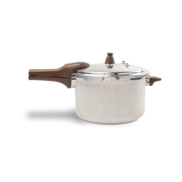 Panela de Pressão Ceramic Life Pressure com indução 6,8 - Brinox Vanilla
