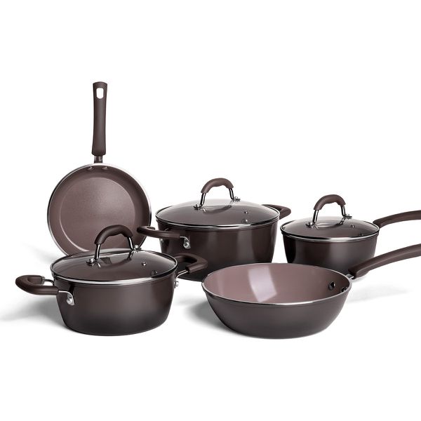 Jogo de Panelas Antiaderente com Indução Ceramic Select 5 Peças Carbono Brinox