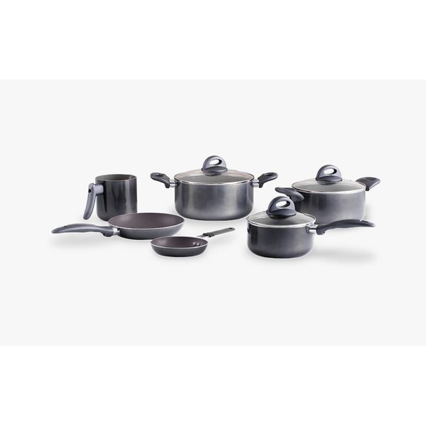 Jogo de Panelas Antiaderente com 6 Peças Ceramic Life Smart Plus Cinza Brinox