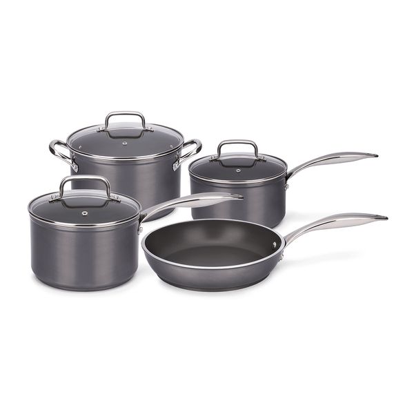 Conjunto Jogo de Panelas Antiaderente Ceramic Unique Indução 4 peças 5mm - Cinza Brinox