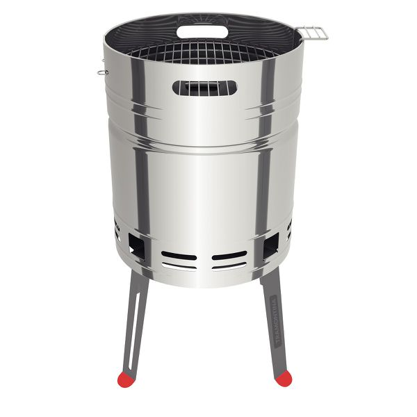Churrasqueira a Carvão Tramontina TCP 400 em Aço Inox com Bandeja em Aço Esmaltado