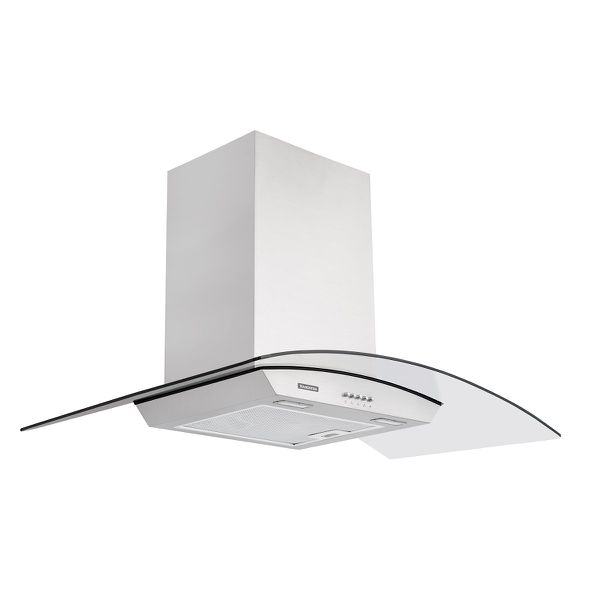 Coifa de Parede Tramontina New Vetro em Aço Inox e Vidro Temperado 90 cm 220v