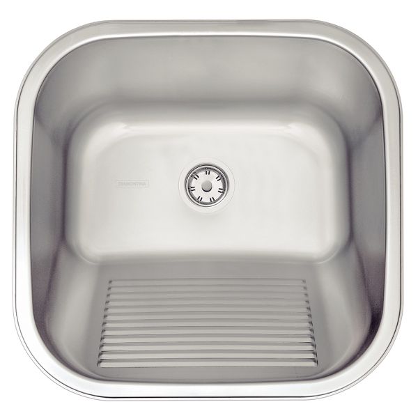 Tanque de Encaixe Tramontina Hera 23 L em Aço Inox Acetinado 40x40 cm