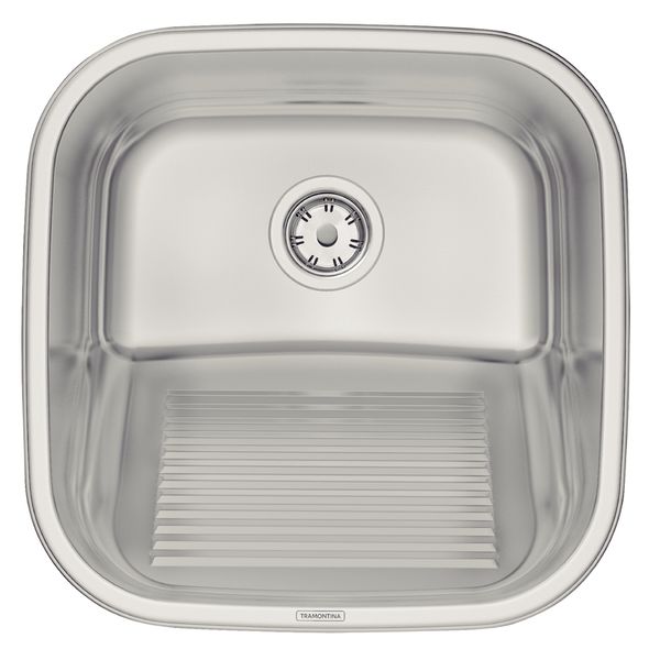 Tanque de Encaixe Tramontina Hera 23 L em Aço Inox Polido 40x40 cm
