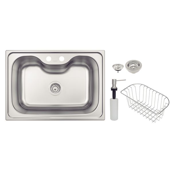 Cuba Sobrepor Tramontina Morgana 60 FX Aço Inox Acetinado com Válvula, Dosador Sabão e Cesta 69x49cm