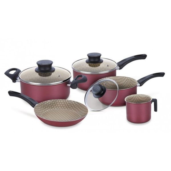 Conjunto Jogo de Panelas Paris Tramontina com 5 Peças Antiaderentes