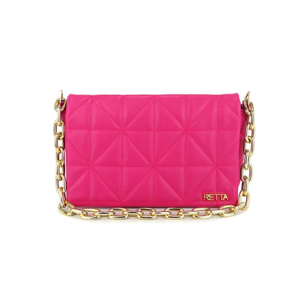 Bolsa Média Alça Dourada Pink 