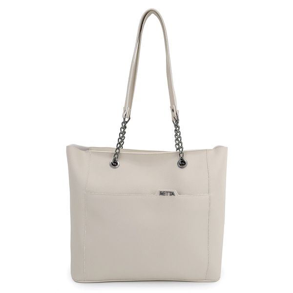 Bolsa Saco Sacola Grande Esther Marfim