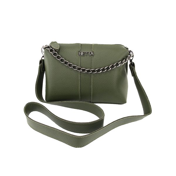 Kit Valentina Grande Preta + Kiarinha pequena Verde Militar