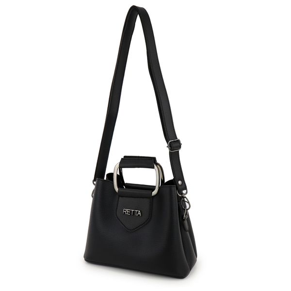 Kit Bolsa Saco Corrente Grande Preta + Bolsa Pequena Tiracolo Chloe Preta