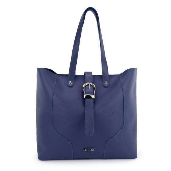 Bolsa Saco Grande Fivela Melina Azul Marinho