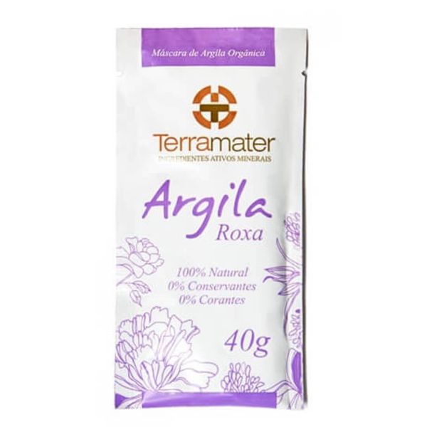 Máscara de Argila Roxa Orgânica Terramater - Acalma Rosácea 40g