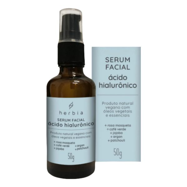 Sérum Facial Natural com Ácido Hialurônico Herbia 50g