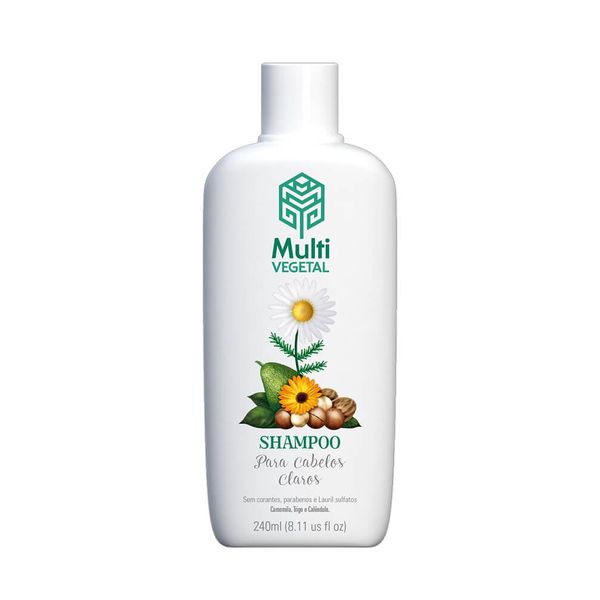 Shampoo de Camomila Natural e Vegano - Multi Vegetal