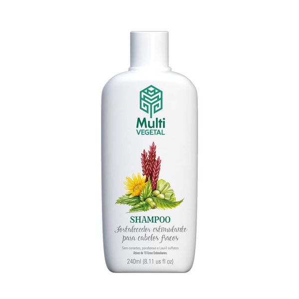 Shampoo Antiqueda Natural e Vegano - Multi Vegetal 240ml