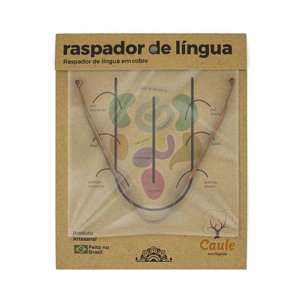 Raspador de Língua - Cobre - Ayurveda - Caule