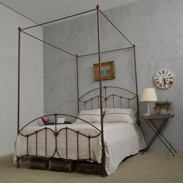 Cama C/ Dossel Flor de Lis Queen Pez. 80