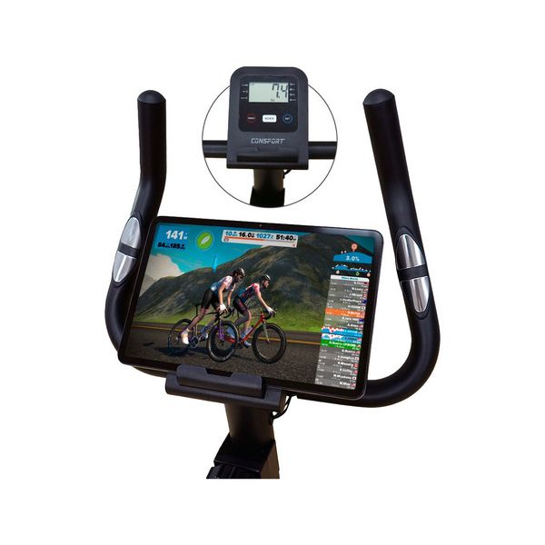 Bicicleta Vertical V-1000 Connect - Preta - Consport