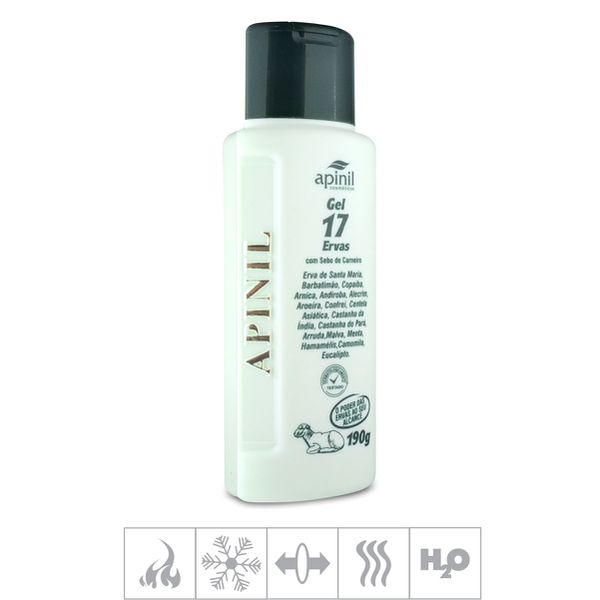 Gel Para Massagem 17 Ervas Com Sebo de Carneiro 190g (13610) - Padrão