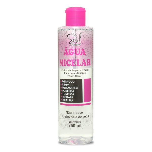 *Água Micelar Soul Cosméticos 250ml (17431) - Padrão