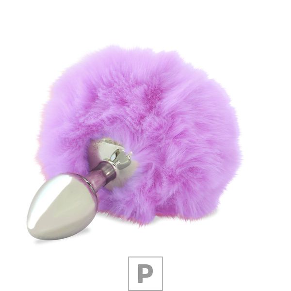 Plug de Metal P Com PomPom SI (5501) - Lilás