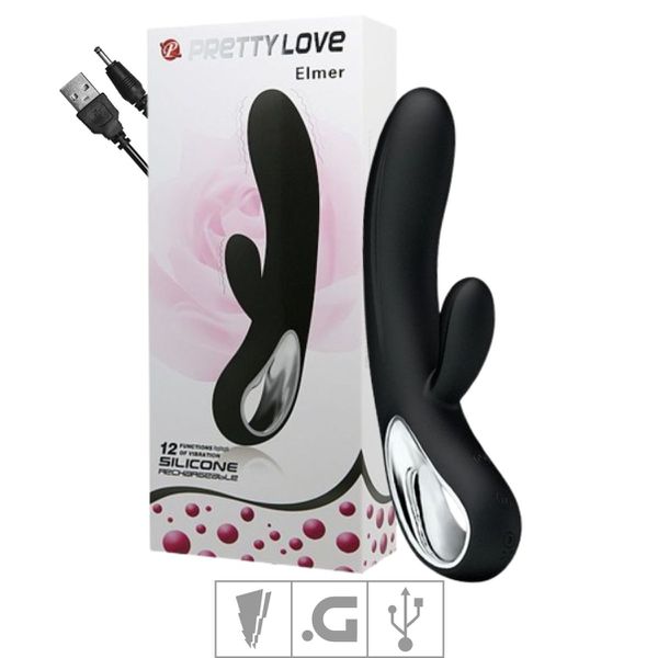 Vibrador Ponto G Recarregável Elmer SI - (5569) - Preto