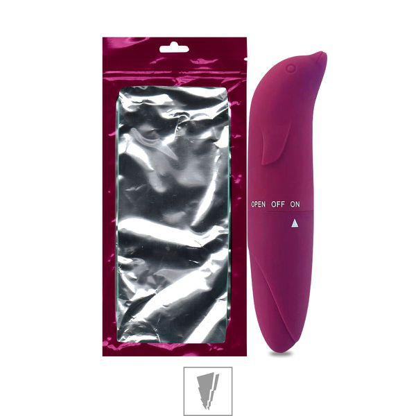 Vibrador Ponto G Aveludado Golfinho SI (6178) - Vinho