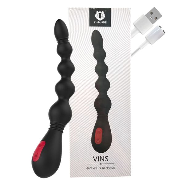 Plug Silicone Com Vibro Vins SI (6217) - Preto