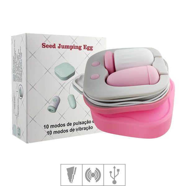 Estimulador Duplo Seed Jumping Egg SI (8166) - Branco