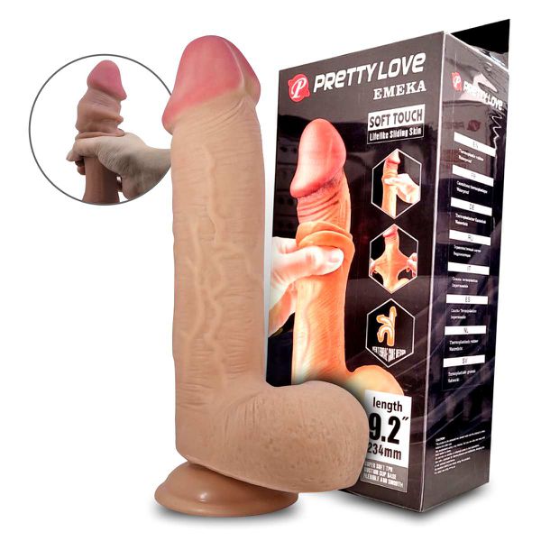 Prótese 18x15cm Com Ventosa Emeka SI (8542) - Bege