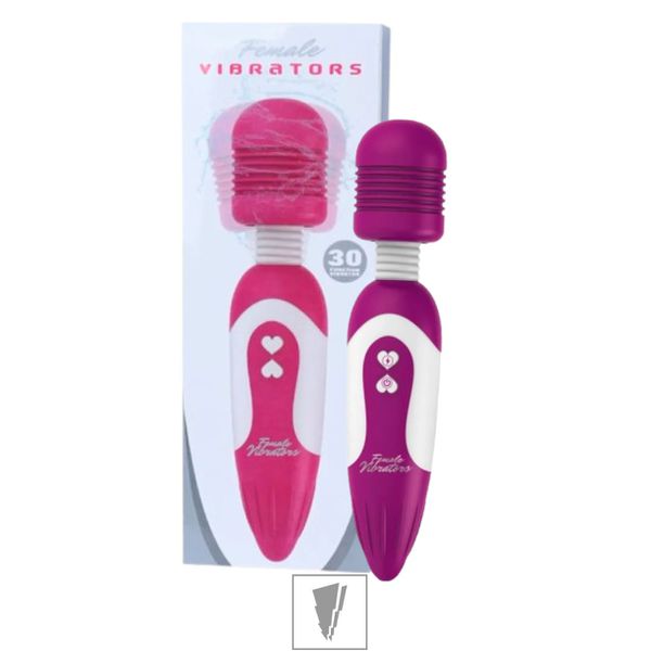 Massageador Varinha Magica Female Vibrators (AV002M) - Branco c/ Roxo